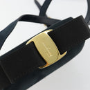 Salvatore Ferragamo Vala Hand Bag Suede 2way Auth BA12994A-20