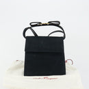Salvatore Ferragamo Vala Hand Bag Suede 2way Auth BA12994A-12