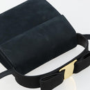 Salvatore Ferragamo Vala Hand Bag Suede 2way Auth BA12994A-6