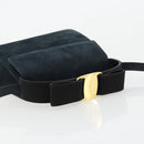 Salvatore Ferragamo Vala Hand Bag Suede 2way Auth BA12994A-7