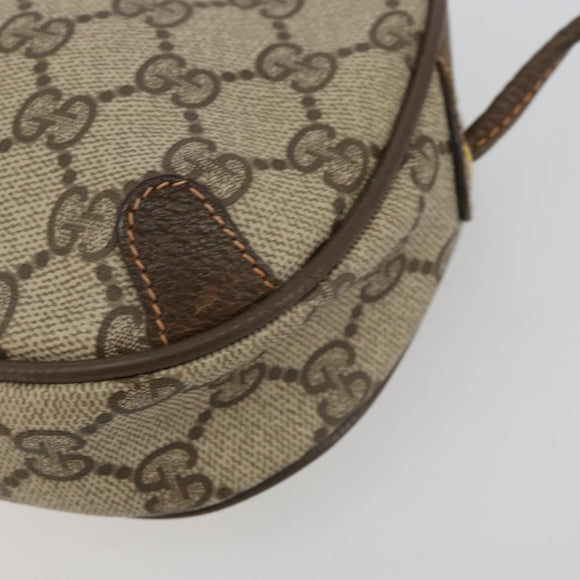 GUCCI GG Supreme Web Sherry Line Tasche PVC Beige Gold 89 02 066 Auth BA12995