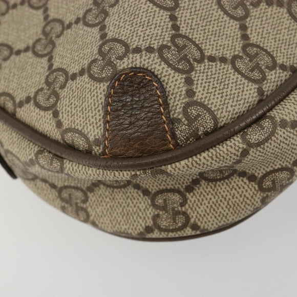 GUCCI GG Supreme Web Sherry Line Tasche PVC Beige Gold 89 02 066 Auth BA12995