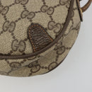 GUCCI GG Supreme Web Sherry Line Bag PVC Beige Gold 89 02 066 Auth BA12995-15