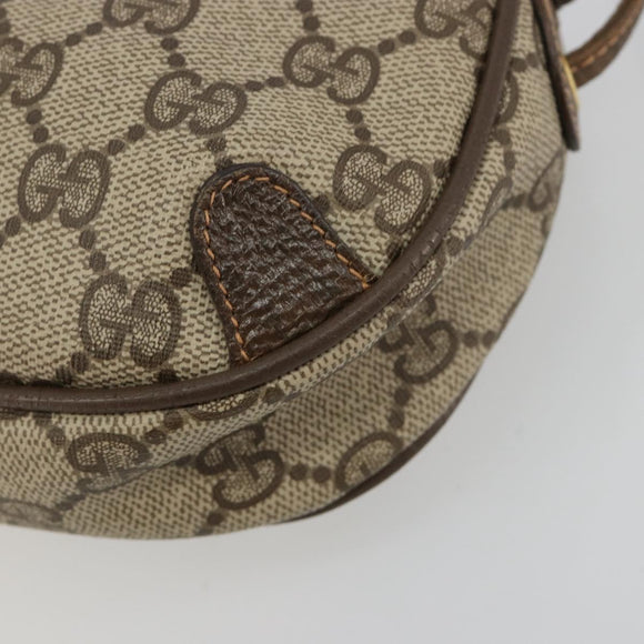 GUCCI GG Supreme Web Sherry Line Tasche PVC Beige Gold 89 02 066 Auth BA12995
