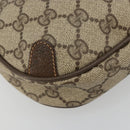 GUCCI GG Supreme Web Sherry Line Tasche PVC Beige Gold 89 02 066 Auth BA12995-16