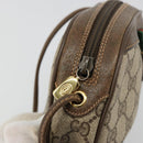 GUCCI GG Supreme Web Sherry Line Tasche PVC Beige Gold 89 02 066 Auth BA12995-10