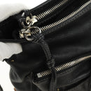 Chloe Paddington Shoulder Bag Leather Black Gold Silver Auth BA12997M-17