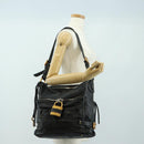 Chloe Paddington Shoulder Bag Leather Black Gold Silver Auth BA12997M-25