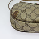 GUCCI GG Supreme Web Sherry Line Shoulder Bag PVC Beige 89 02 066 Auth BA1300-9
