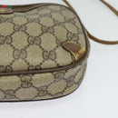 GUCCI GG Supreme Web Sherry Line Shoulder Bag PVC Beige 89 02 066 Auth BA1300-14