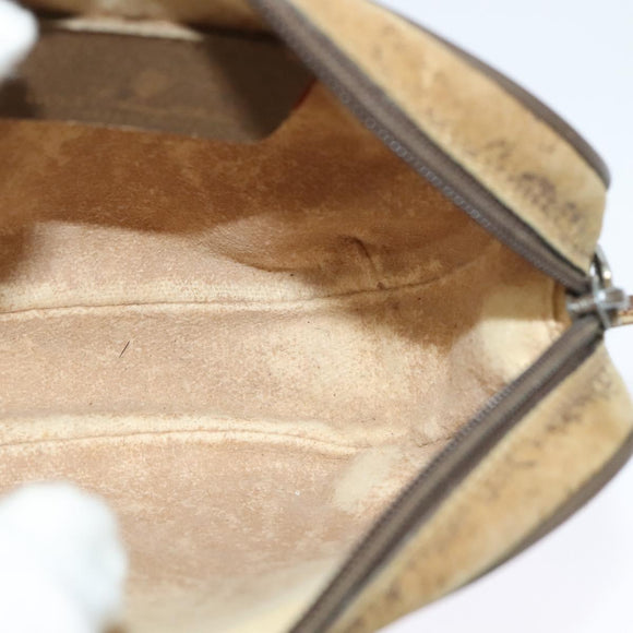 GUCCI GG Supreme Web Sherry Line Shoulder Bag PVC Beige 89 02 066 Auth BA1300