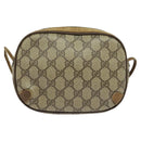 GUCCI GG Supreme Web Sherry Line Shoulder Bag PVC Beige 89 02 066 Auth BA1300-2
