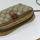 GUCCI GG Supreme Web Sherry Line Shoulder Bag PVC Beige 89 02 066 Auth BA1300-6