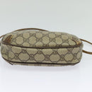 GUCCI GG Supreme Web Sherry Line Shoulder Bag PVC Beige 89 02 066 Auth BA1300-5