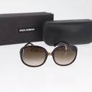 DOLCE&GABBANA Sunglasses plastic Brown Auth BA13000A-12