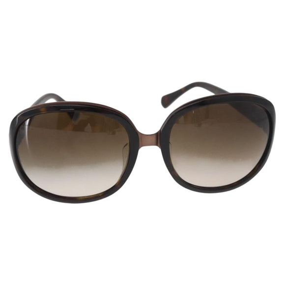 DOLCE&GABBANA Sunglasses plastic Brown Auth BA13000A