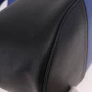 VERSACE Shoulder Bag Leather Blue Gold Auth BA13001V-14