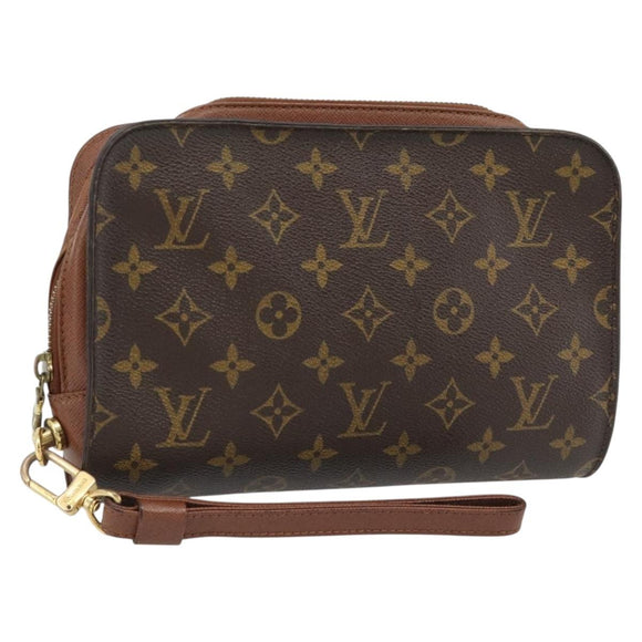 LOUIS VUITTON Monogram Orsay Clutch Bag M51790 LV Auth BA13003