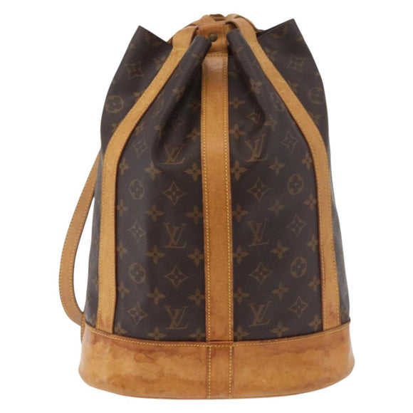 LOUIS VUITTON Monogram Randonnee PM Schultertasche M42243 LV Auth BA13004