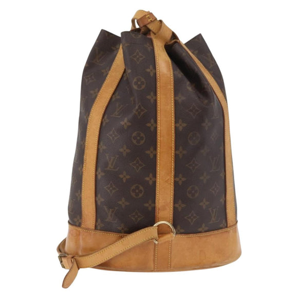 LOUIS VUITTON Monogram Randonnee PM Schultertasche M42243 LV Auth BA13004