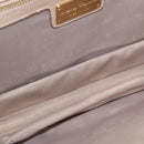 Salvatore Ferragamo Vala Chain Shoulder Bag Leather Gold Beige Auth BA13006-18