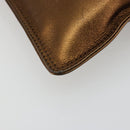 CHANEL Shoulder Bag Leather Bronze Gold CC Auth BA13008A-14