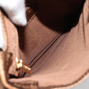 CHANEL Shoulder Bag Leather Bronze Gold CC Auth BA13008A-11
