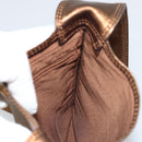 CHANEL Shoulder Bag Leather Bronze Gold CC Auth BA13008A-18