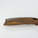 CHANEL Shoulder Bag Leather Bronze Gold CC Auth BA13008A-3