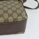 GUCCI GG Supreme Web Sherry Line Shoulder Bag PVC Beige 904 02 084 Auth BA1301-13