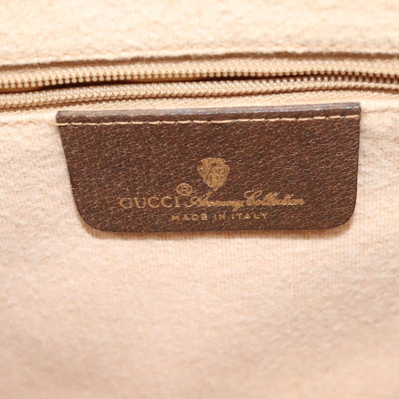 GUCCI GG Supreme Web Sherry Line Shoulder Bag PVC Beige 904 02 084 Auth BA1301
