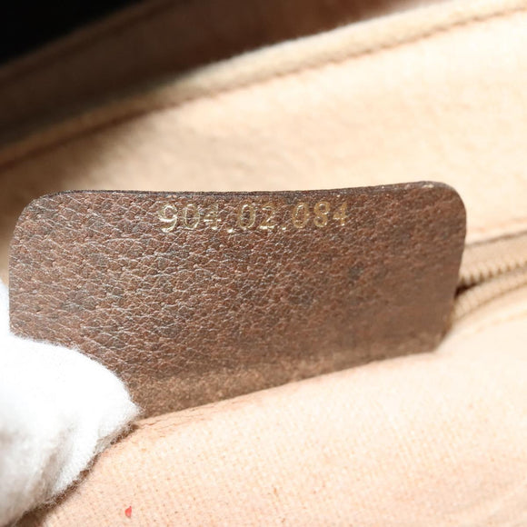 GUCCI GG Supreme Web Sherry Line Shoulder Bag PVC Beige 904 02 084 Auth BA1301