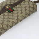 GUCCI GG Supreme Web Sherry Line Shoulder Bag PVC Beige 904 02 084 Auth BA1301-6