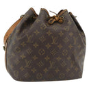 LOUIS VUITTON Monogram Petit Noe Shoulder Bag M42226 LV Auth BA13013-1