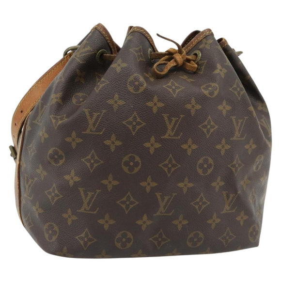 LOUIS VUITTON Monogram Petit Noe Shoulder Bag M42226 LV Auth BA13013