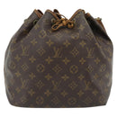 LOUIS VUITTON Monogram Petit Noe Shoulder Bag M42226 LV Auth BA13013-13