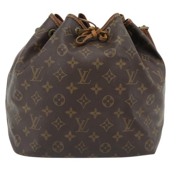 LOUIS VUITTON Monogram Petit Noe Shoulder Bag M42226 LV Auth BA13013