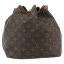 LOUIS VUITTON Monogram Petit Noe Shoulder Bag M42226 LV Auth BA13013-2