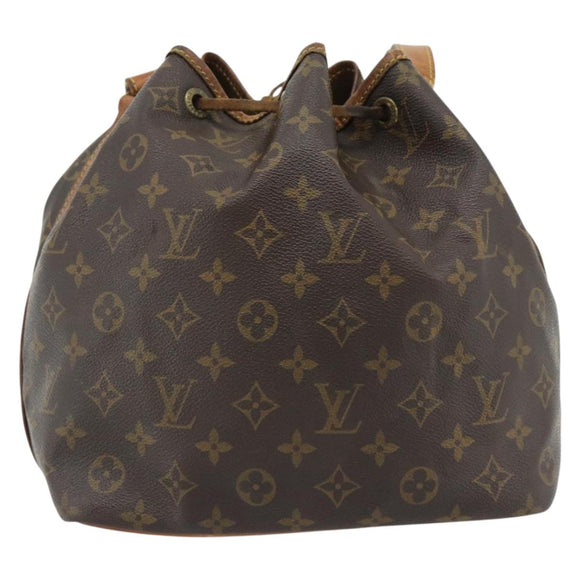 LOUIS VUITTON Monogram Petit Noe Shoulder Bag M42226 LV Auth BA13013