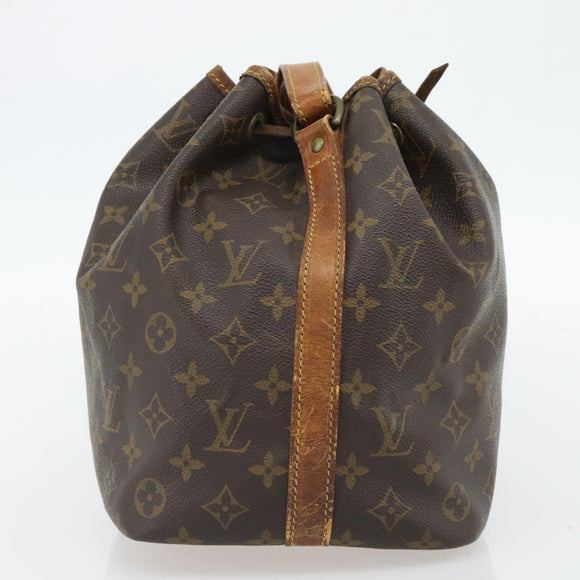 LOUIS VUITTON Monogram Petit Noe Shoulder Bag M42226 LV Auth BA13013