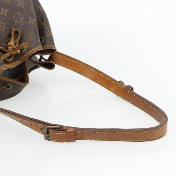 LOUIS VUITTON Monogram Petit Noe Shoulder Bag M42226 LV Auth BA13013