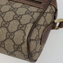 GUCCI GG Supreme Web Sherry Line Bag PVC Beige Gold 001 50 6655 Auth BA13016-9