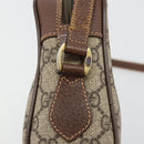 GUCCI GG Supreme Web Sherry Line Bag PVC Beige Gold 001 50 6655 Auth BA13016-10