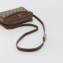 GUCCI GG Supreme Web Sherry Line Bag PVC Beige Gold 001 50 6655 Auth BA13016-7