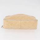 CHANEL Matelasse Chain Schoudertas Lakleer Ivoor Goud CC Auth BA13017-5