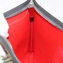Christian Louboutin Clutch Bag Leather Multicolor Silver Auth BA13018A-17