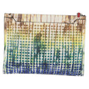 Christian Louboutin Clutch Bag Leather Multicolor Silver Auth BA13018A-2