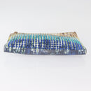 Christian Louboutin Clutch Bag Leather Multicolor Silver Auth BA13018A-7