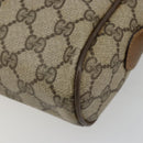 GUCCI GG Supreme Web Sherry Line Bag PVC Beige Gold 56 02 005 Auth BA13019-9