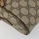 GUCCI GG Supreme Web Sherry Line Bag PVC Beige Gold 56 02 005 Auth BA13019-14